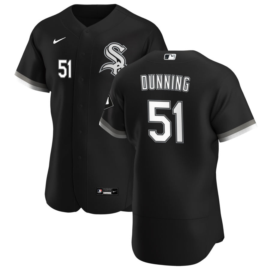 Chicago White Sox #51 Dane Dunning Men Nike Black Alternate 2020 Authentic Player MLB Jersey->chicago white sox->MLB Jersey